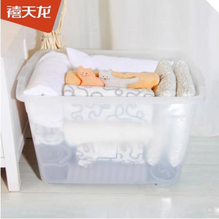 禧天龙带滑轮塑料收纳箱6076(1个/小号）