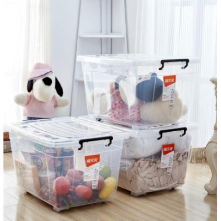 禧天龙带滑轮塑料收纳箱6076(1个/小号）